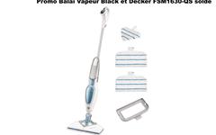 Balai Vapeur Black + Decker FSM1630-QS en promotion prix pas cher en solde