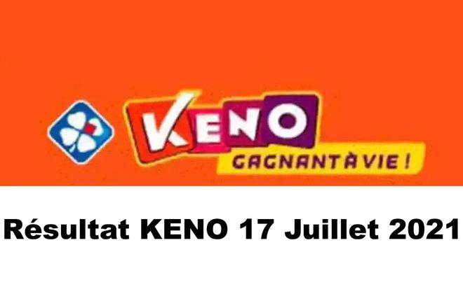 Résultat KENO 17 juillet 2021 tirage FDJ du jour Midi et Soir