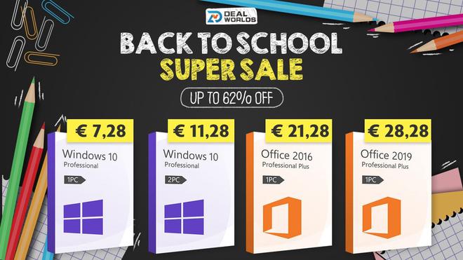 Les meilleures offres pour la rentrée scolaire 2021 – Windows 10 @ 7,28 €
