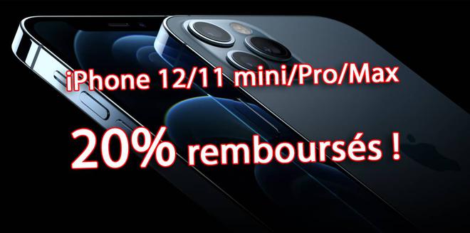 ???? Promo : 20% remboursés sur iPhone 12/11/Pro/Max, iPad et plus encore