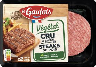 Le Gaulois – Le steak cru végétal avec du pois à déguster