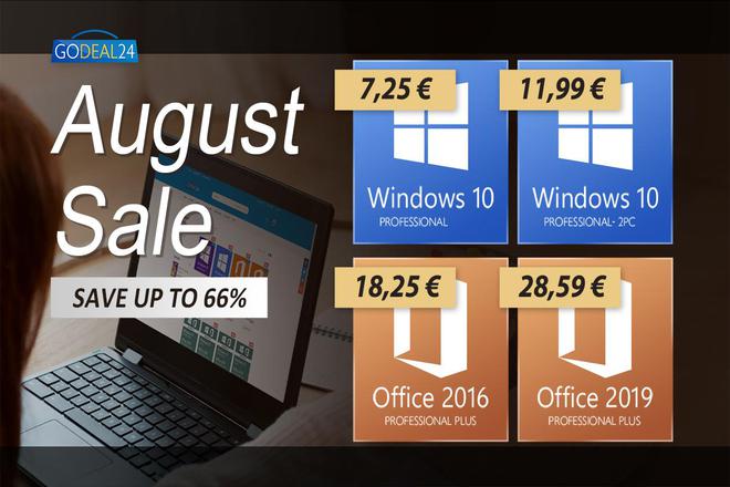 Obtenez Windows 10 pour seulement 6 € par PC lors des soldes d'août de Godeal24