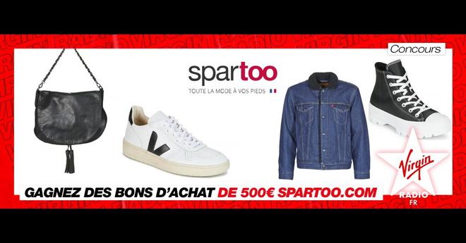 Gagnez votre bon d'achat de 500€ sur Spartoo.com avec Virgin Radio !