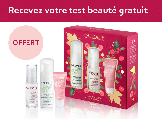 Vos échantillons Caudalie offert !