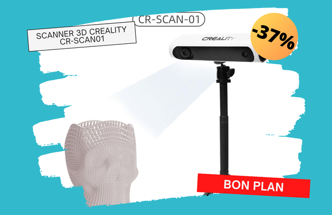 Scanner 3D portable Creality CR-Scan01à 483€ seulement !