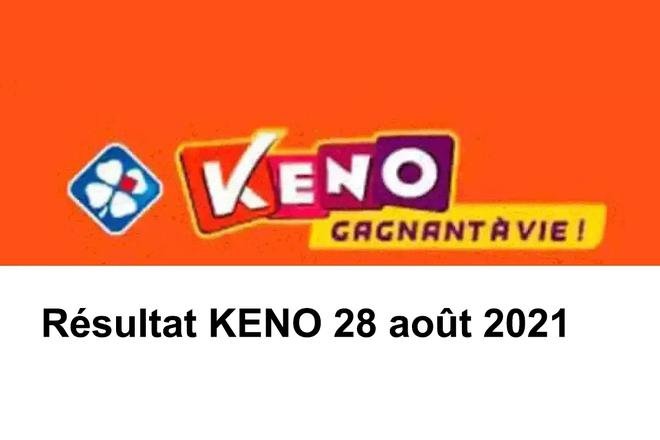 Résultat Keno 28 août 2021 tirage FDJ du jour avec Joker+ et codes loto gagnants
