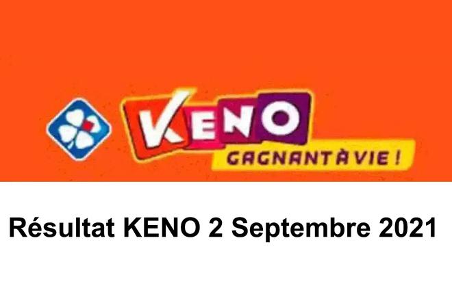 Résultat Keno 2 septembre 2021 tirage FDJ du jour avec Joker+ et codes loto gagnants