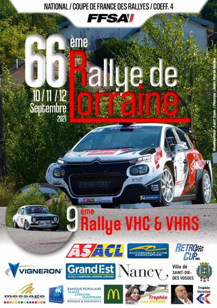66ème Rallye de Lorraine en Déodatie ce week-end