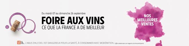 Foire aux vins Intermarché 2021 à partir du 07 septembre : notre sélection