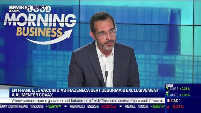 Olivier Nataf (Président d’AstraZeneca France): "Une dose de AstraZeneca et une dose de vaccin ARN messager a montré une réponse immunitaire assez favorable" (3ème dose)