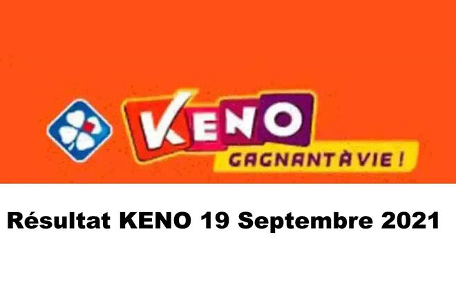 Résultat Keno 19 septembre 2021 tirage FDJ du jour avec Joker+ et codes loto gagnants