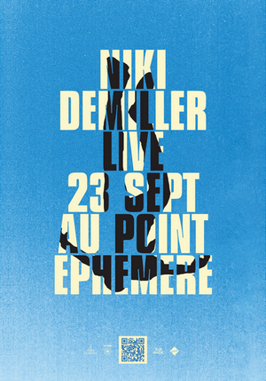 Niki Demiller en concert au Point Éphémère le 23 septembre