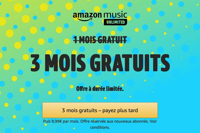Amazon Music Unlimited : 3 mois offerts pour cette alternative à Spotify