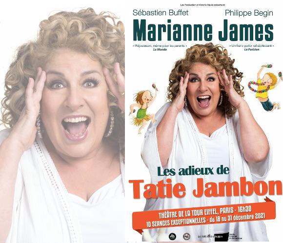 Marianne James dans Les Adieux de Tatie Jambon – Paris