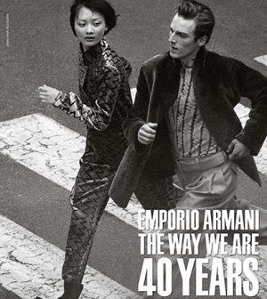 Giorgio Armani fête les 40 ans d’Emporio Armani