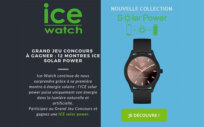 12 montres Solar Power Ice Watch offertes