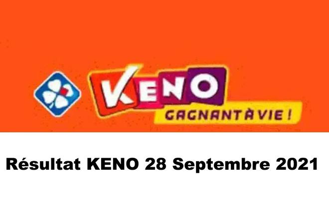 Résultat Keno 28 septembre 2021 tirage FDJ du jour avec Joker+ et codes loto gagnants