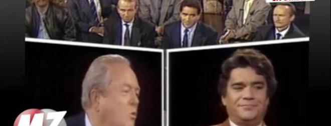 “Le rigolo ! Enfin regardez vous” : Bernard Tapie vs Jean-Marie Le Pen, retour sur ce clash emblématique (vidéo)