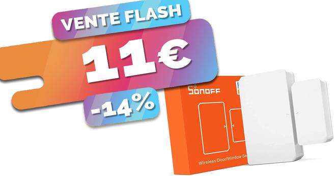 démarrez la domotique Zigbee en douceur avec le détecteur d’ouverture Sonoff à seulement 11€ (-14%)????