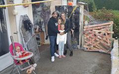 EN IMAGES. Une famille met en scène Halloween à Octeville-sur-Mer, près du Havre