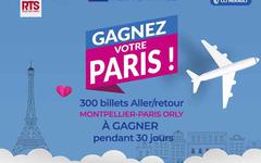 300 billets d’avion A/R Montpellier / Paris offerts