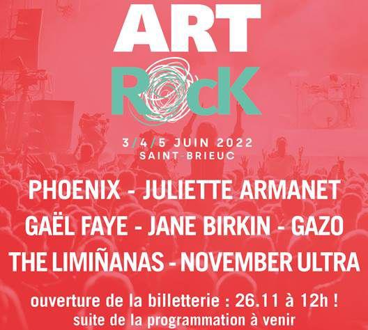 Festival ART ROCK : Phoenix, Juliette Armanet, Gaël Faye, Jane Birkin… découvrez les premiers noms de l’édition 2022