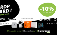 10% sur toute la boutique Domotique Store