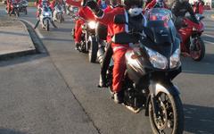 Virée des Pères Noël motards à Poitiers : 3.000 euros pour un Hôpital pour les enfants