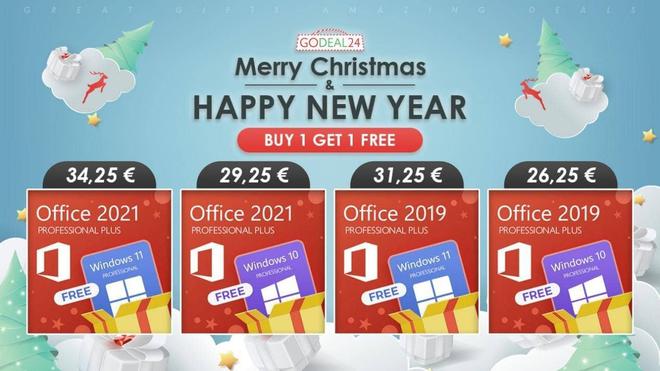 Godeal24 entame les fêtes de fin d’année avec de belles remises sur les produits Windows