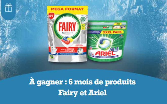 120 Lots de 4 Produits Fairy et Ariel offerts