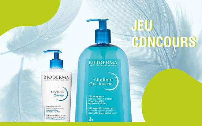 10 lots de 2 produits Bioderma Atoderm offerts