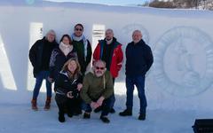 EN IMAGES. Les sculpteurs sur glace et neige de Fécamp primés par leurs pairs et par le public, à Valloire