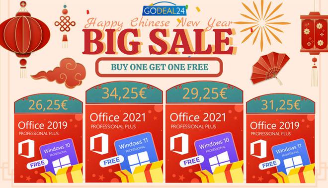 Pour célèbrer le Nouvel An chinois : Godeal24 vous offre Windows en cadeau !