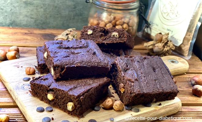 Brownie Noisettes et Banane (IG Bas)