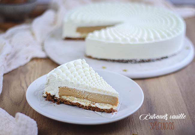 Entremets vanille spéculoos