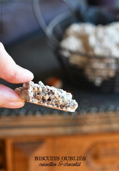 Forgotten Cookies – Biscuits oubliés aux noisettes & chocolat