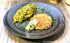 Steak haché de Saumon et sa Purée allégée