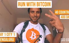 « Run With Bitcoin » : Paco De La India alimente son tour du monde avec du bitcoin (BTC)