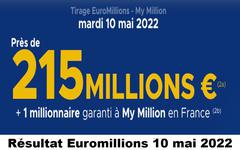 Résultat Euromillions et My Million du 10 mai 2022 et grille des gains [En Ligne]