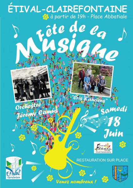 Etival-Clairefontaine – Fête de la musique ce samedi