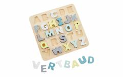 Puzzle lettres à encastrer en bois FSC vertbaudet : le puzzle pour apprendre l’alphabet