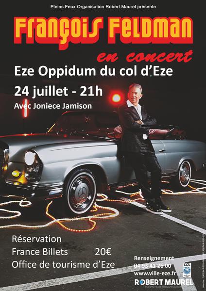 François Feldman sera en concert à l’Oppidum d’Eze dimanche 24 juillet