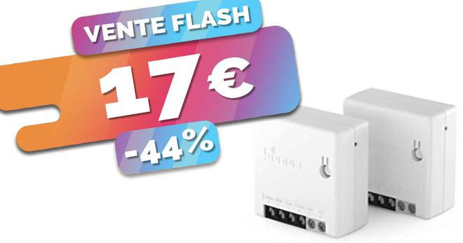 Seulement 17€ les 2 modules Zigbee Sonoff ZBMINI compatibles Philips Hue (-44%)