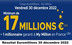 Résultat Euromillions 30 décembre 2022 tirage FDJ Midi et Soir [En Ligne]