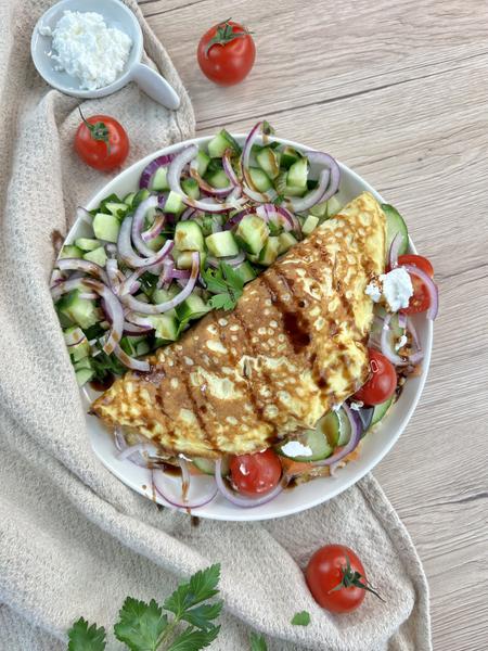 Omelette Wrap au saumon