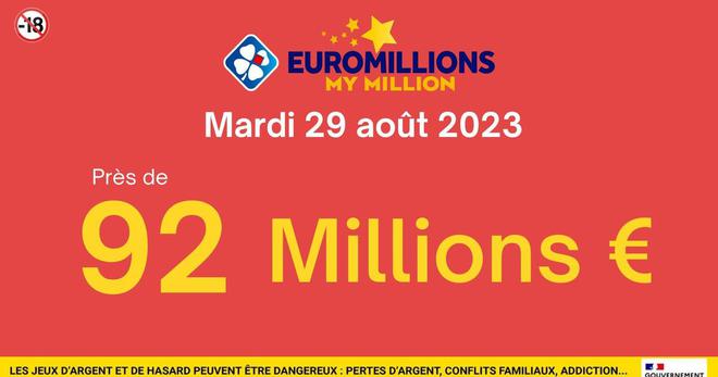 EuroMillions du mardi 29 août 2023: comment remporter 92 millions d’euros?