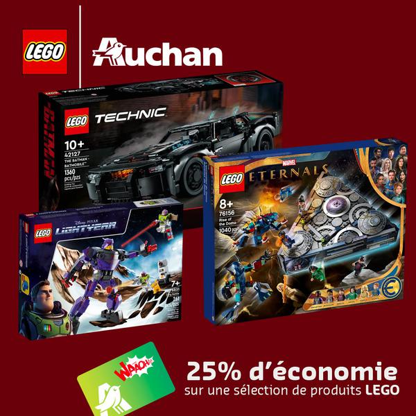 Chez Auchan : 25% d'économie sur une sélection de produits LEGO