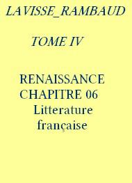 Livre audio gratuit : LAVISSE-ET-RAMBAUD - HISTOIRE GéNéRALE TOME 4 CHAPITRE 06 LITTéRATURE FRANçAISE 1492 1550