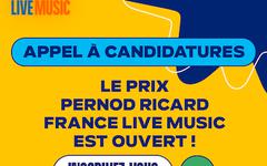 Le Prix Pernod Ricard France Live Music 2024 : l’appel à candidatures est ouvert !