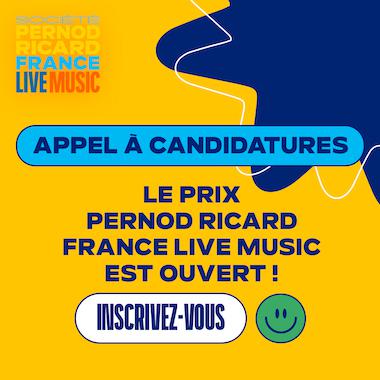 Le Prix Pernod Ricard France Live Music 2024 : l’appel à candidatures est ouvert !